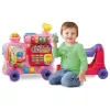 VTech ABC vonat járókeret ráülős kisautóval és játszótérrel, rózsaszín
