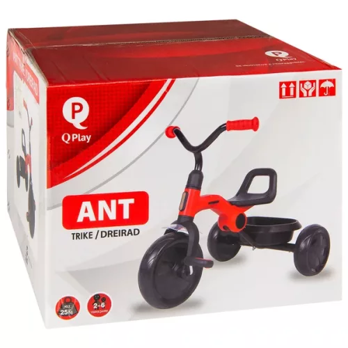 QPlay összecsukható tricikli, hangya, piros