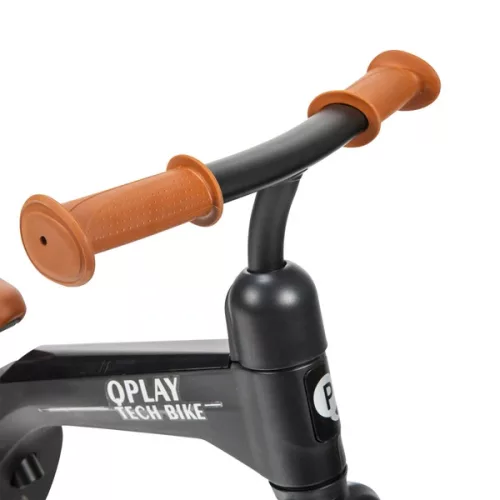QPlay Balance Bike Tech Bike Fekete és Barna fekete/barna