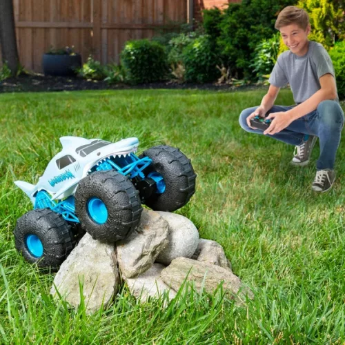 Monster Jam Távirányítású Kétéltű Jármű Megalodon STORM 1:15, 3–5 év, Többszínű