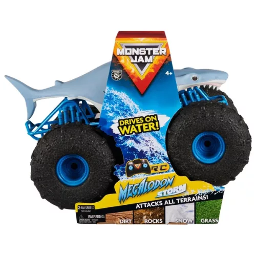 Monster Jam Távirányítású Kétéltű Jármű Megalodon STORM 1:15, 3–5 év, Többszínű