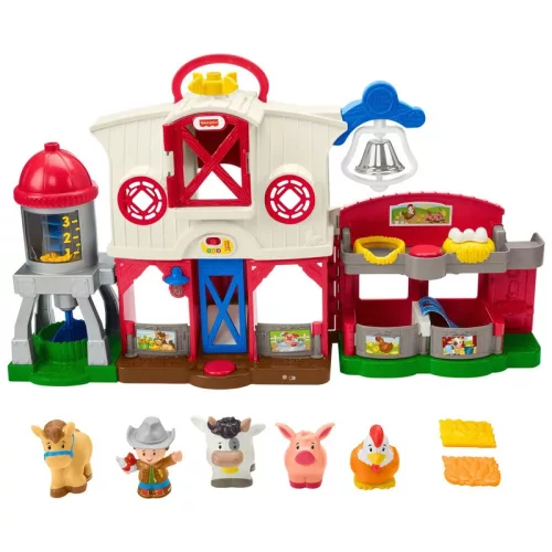 Fisher-Price Little People tanya fénnyel és hanggal (angolra állítható)