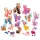 Wonder Ponyland unikornis figura szett, 14 darabos