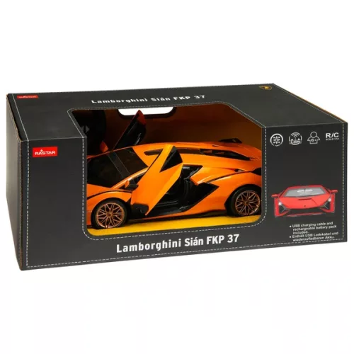 Távirányítós autó Lamborghini Sián 1:14 narancs, 3–5 év, Többszínű
