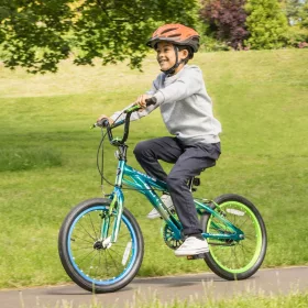 18 colos Verve Chrome kerékpár, kék/zöld