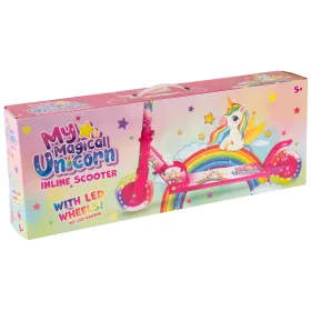   My Magical Unicorn Inline Scooter Összecsukható Roller LED Kerekekkel Rózsaszín