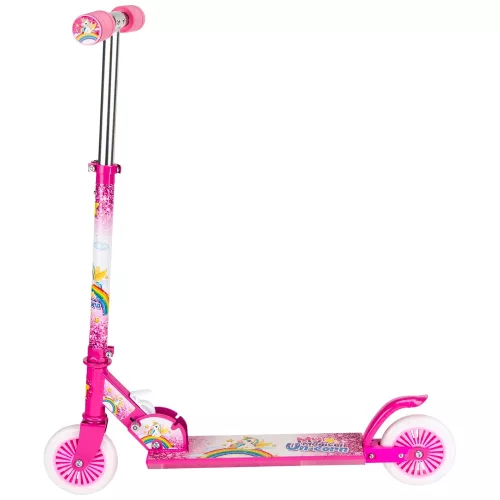 My Magical Unicorn Inline Scooter Összecsukható Roller LED Kerekekkel Rózsaszín