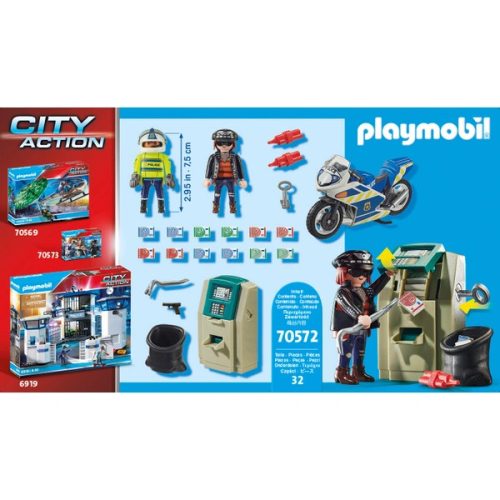 PLAYMOBIL City Action 70572 Rendőrségi motorkerékpár: A rabló üldözése