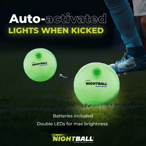 Tangle NightBall – Világító Focilabda Esti Játékhoz