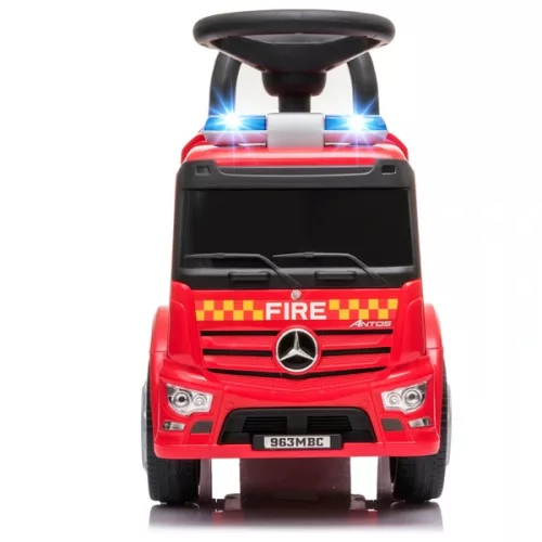 Mercedes-Benz ráülős tűzoltóautó fényekkel és hanggal, piros