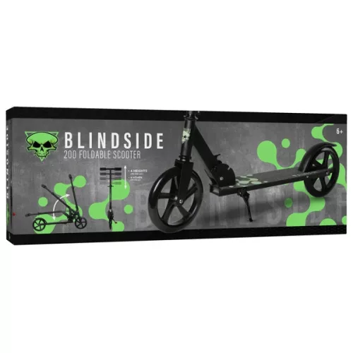 Blindside Scooter 200 Összecsukható Roller Fekete/Zöld, 3–5 év, Többszínű