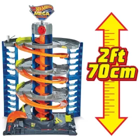   Hot Wheels City Mega Garázs pályával és kisautóval, 1:64