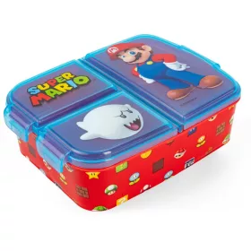 Super Mario uzsonnásdoboz 3 rekesszel
