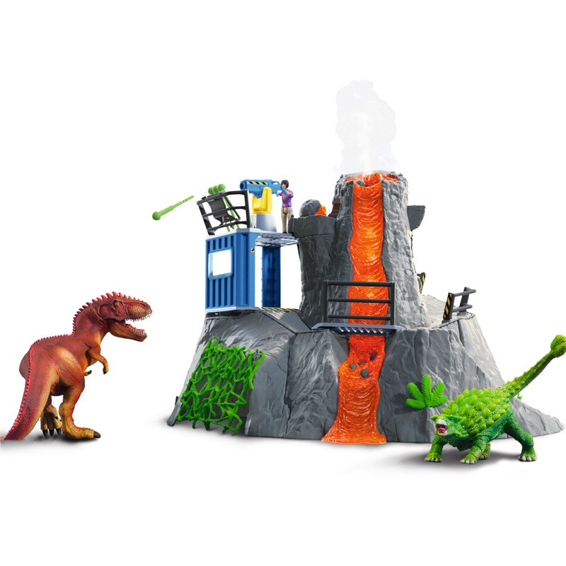 schleich DINOSAURS 42564 nagy vulkán expedíció, fő nézet