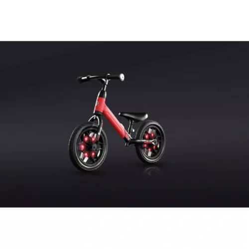 QPlay Spark futóbicikli LED kerekekkel, piros