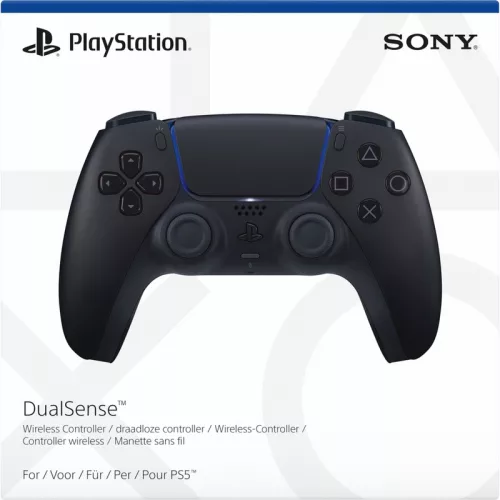 PS5 DualSense vezeték nélküli kontroller – Midnight Black, fekete