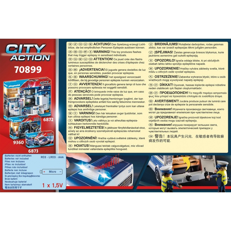 PLAYMOBIL PLAYMOBIL City Action 70899 rendőrségi szállító jármű, alternatív kép 6