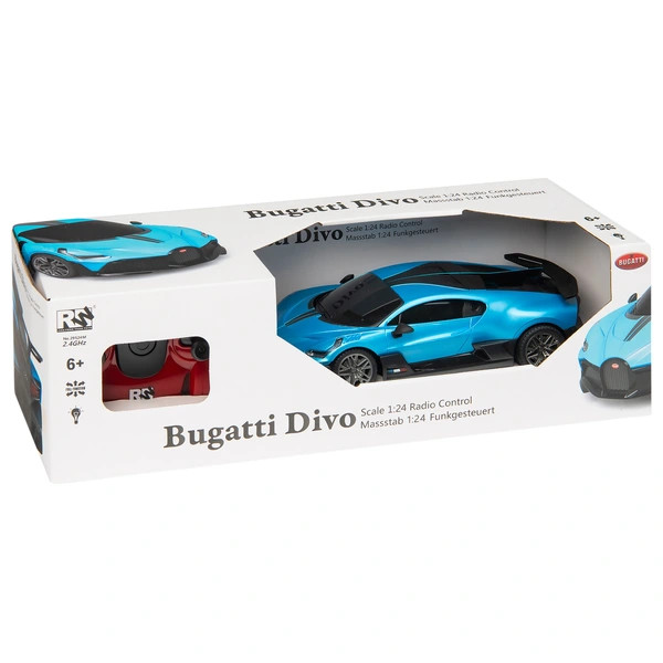 Bugatti Divo távirányítós autó 1:24 méretarányú, kék – alternatív kép 3