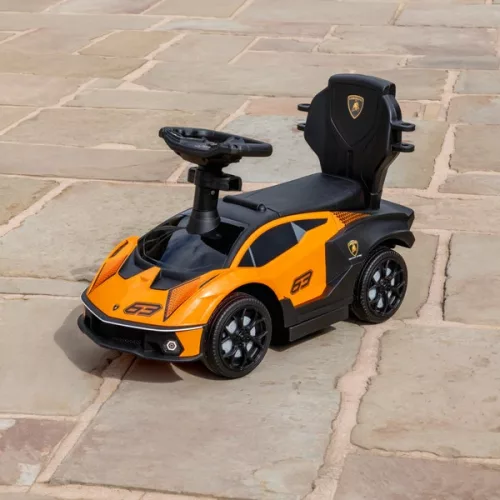 Lamborghini 63 kisautó tolókarral és hanggal, narancssárga