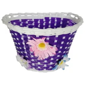 Kerékpárkosár gyerek biciklikhez, lila