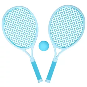 Jumbo teniszütő teniszlabdával, 2 db-os csomag, kék, 3–5 év, Többszínű