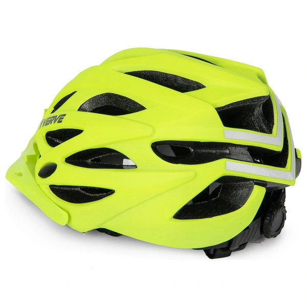Verve kerékpáros sisak, M-es méret (55-58 cm), neonsárga – alternatív kép 2