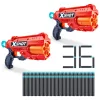 X-Shot Reflex 6 szivacslövő, 2 darabos szett 36 lövedékkel
