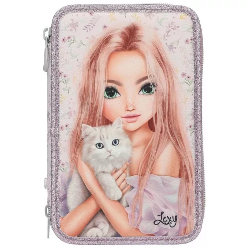 TOPModel Blooming Kitty 3 rekeszes tolltartó