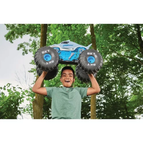 Monster Jam távirányítású kétéltű jármű MEGA Megalodon STORM 1:6, 3–5 év, Többszínű