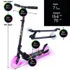 Aero Scooter C3 Gyerek Roller RGB Világító Kerekekkel, Fekete, 3–5 év, Többszínű
