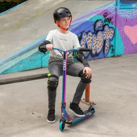 Vakvezetős kaszkadőr roller NEO PRO neon/króm, 3–5 év, Többszínű
