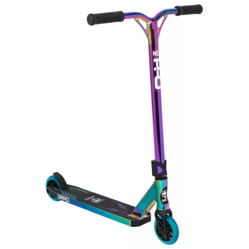 Vakvezetős kaszkadőr roller NEO PRO neon/króm, 3–5 év, Többszínű