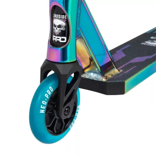 Vakvezetős kaszkadőr roller NEO PRO neon/króm, 3–5 év, Többszínű