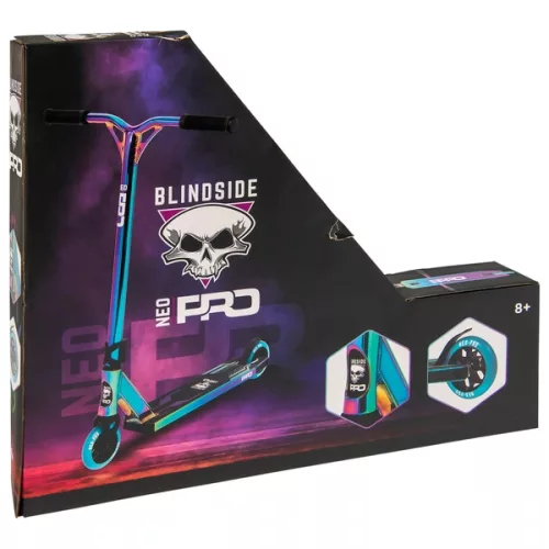 Vakvezetős kaszkadőr roller NEO PRO neon/króm, 3–5 év, Többszínű