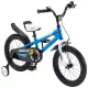 16 colos gyerek freestyle kerékpár pótkerekekkel, kék