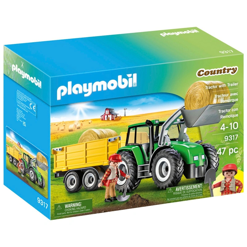 PLAYMOBIL Country 9317 Traktor utánfutóval – fő nézet