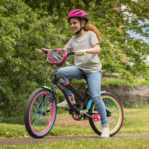 20 colos gyerekbicikli Milan Neon fekete/többszínű