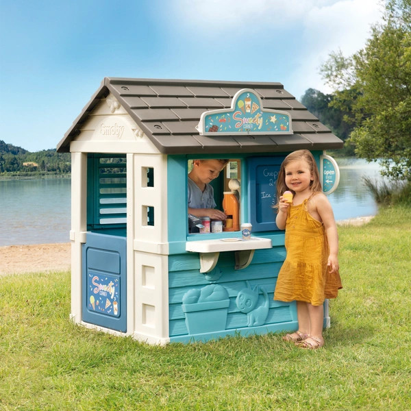 Smoby Sweety Corner kerti játszóház fagylaltozóval és gyerekkonyhával – alternatív kép 1