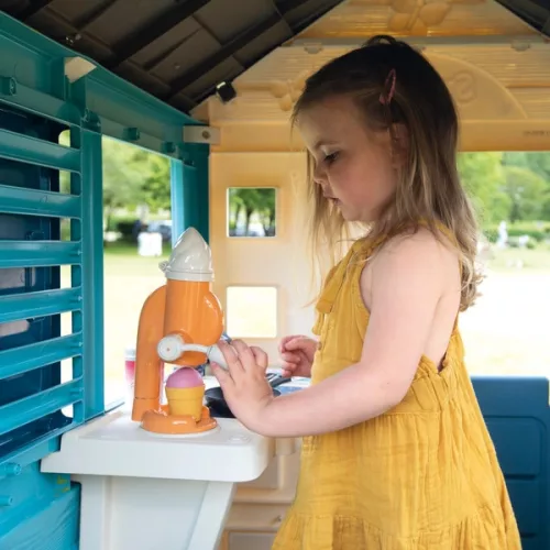 Smoby Sweety Corner kerti játszóház fagylaltozóval és gyerekkonyhával