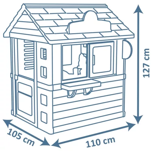 Smoby Sweety Corner kerti játszóház fagylaltozóval és gyerekkonyhával