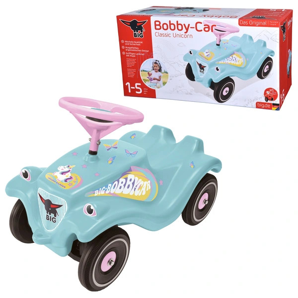 BIG Bobby Car Klasszikus Unikornis Ride-On kisautó – alternatív kép 3