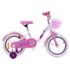 14 colos gyermekbicikli Chipmunk Lollipop pótkerekekkel, rózsaszín és fehér színben