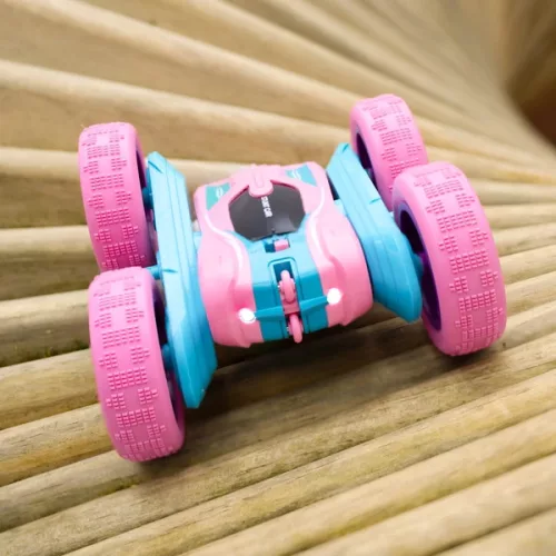 Spin N' Stunt RC autó 1:24 rózsaszín/kék, 3–5 év, Többszínű