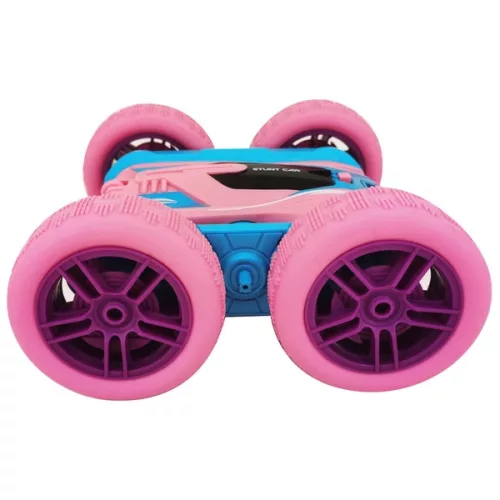 Spin N' Stunt RC autó 1:24 rózsaszín/kék, 3–5 év, Többszínű