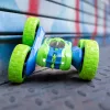 Spin N' Stunt RC autó 1:24 méretarány, zöld/kék, 3–5 év, Többszínű