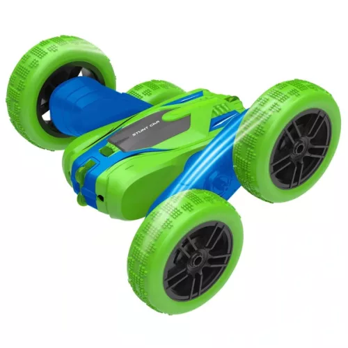 Spin N' Stunt RC autó 1:24 méretarány, zöld/kék, 3–5 év, Többszínű