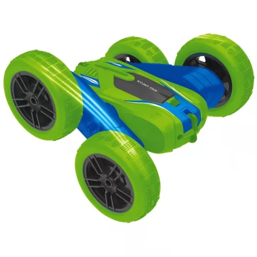 Spin N' Stunt RC autó 1:24 méretarány, zöld/kék, 3–5 év, Többszínű
