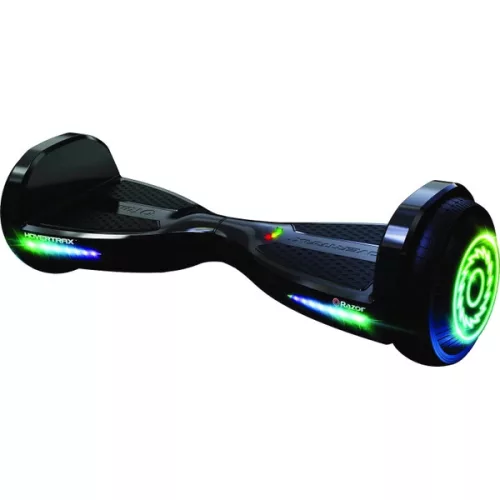 Razor Hoverboard Hovertrax Prizma LED lámpával, fekete, 3–5 év, Többszínű