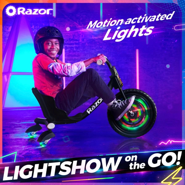 Razor RipRider 360 fényshow tricikli lámpával – alternatív kép 2