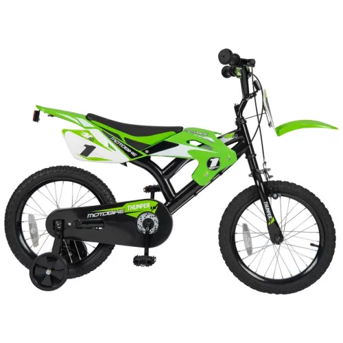 16 colos Moto X gyerekkerékpár kiegészítő kerekekkel, motocross stílusban